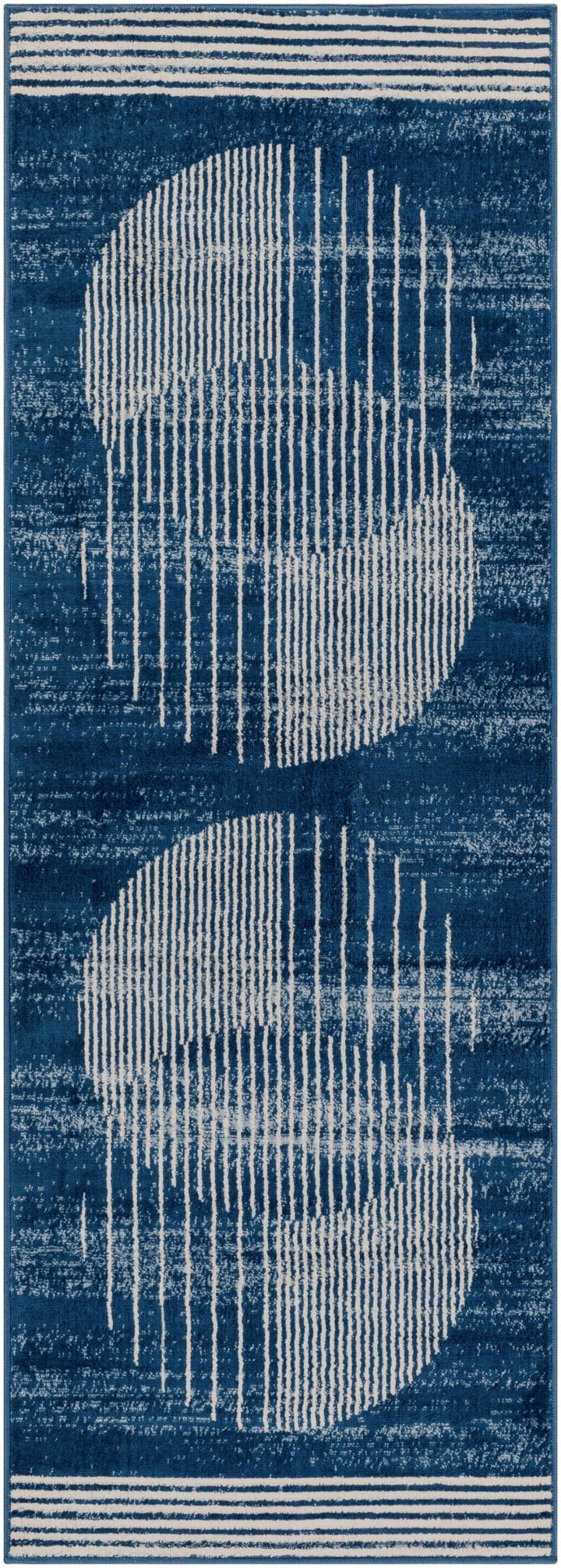 Gent Blue Contemporary Style Area Rug - The Rug Decor