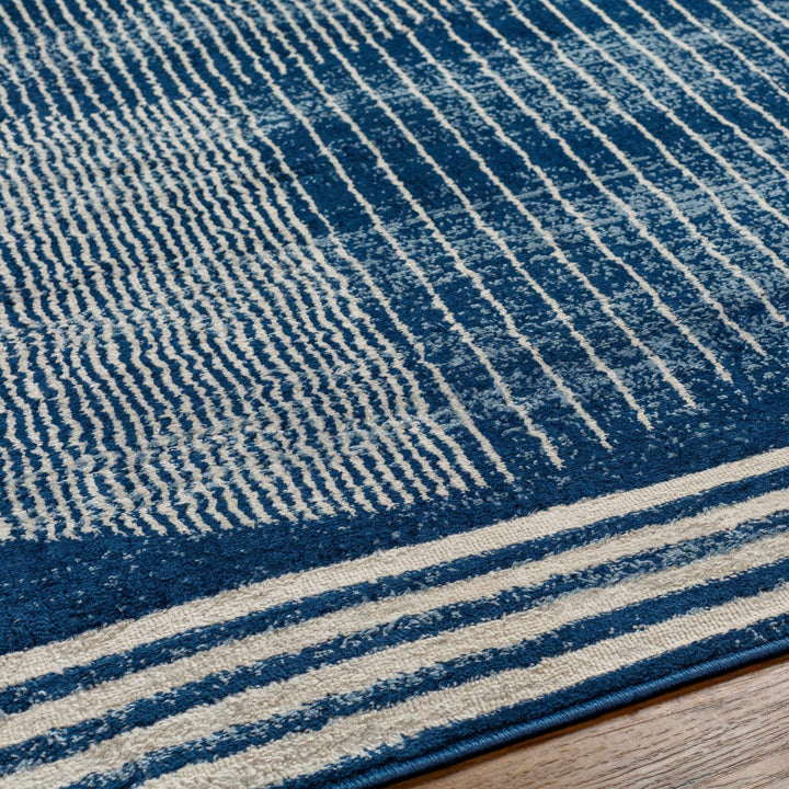 Gent Blue Contemporary Style Area Rug - The Rug Decor