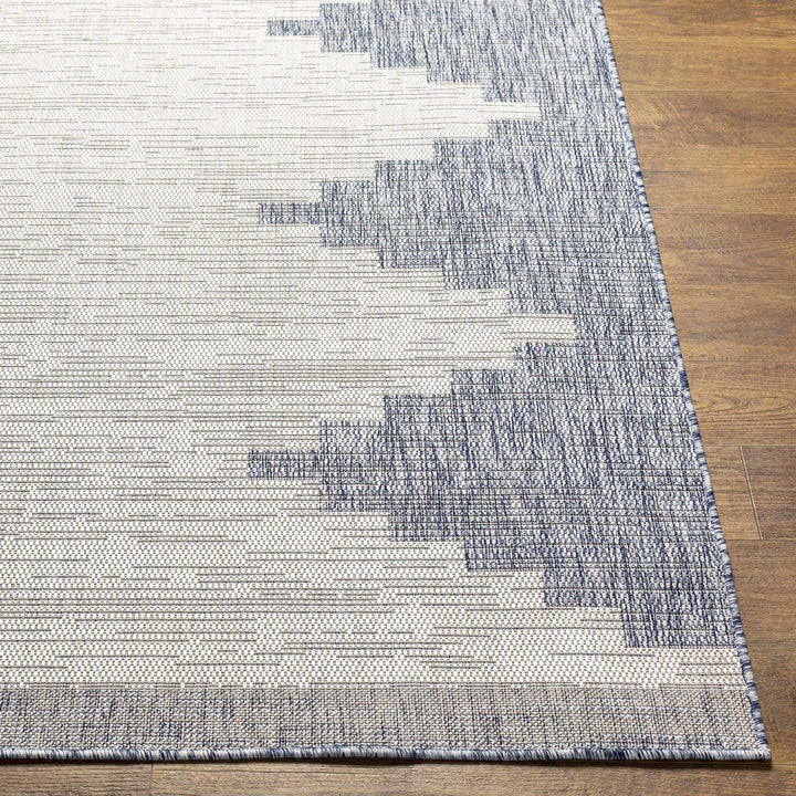 Geometrical Violet and Ivory Indoor and Outdoor Multi Size Area Rug - The Rug Decor