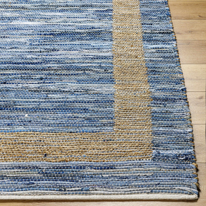 Ghita Recycled Blue Jean Contemporary Style Hand Woven Rug - The Rug Decor