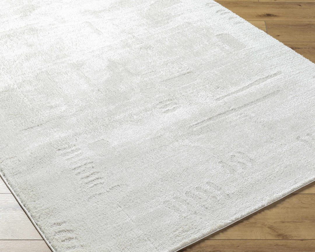 Winda Ivory Modern Solid Design Area Rug