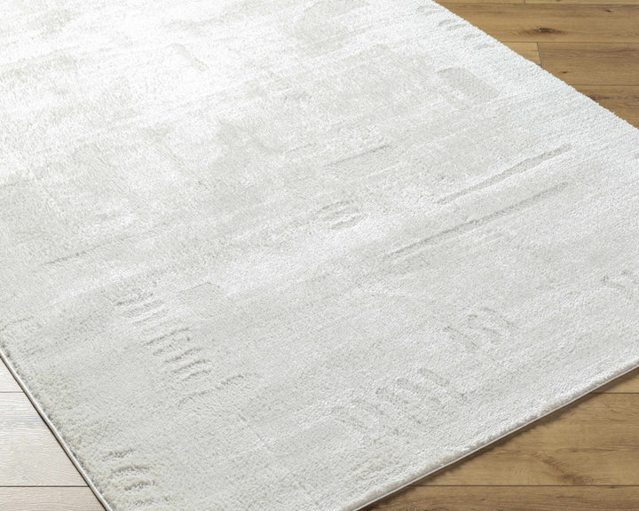 Winda Ivory Modern Solid Design Area Rug