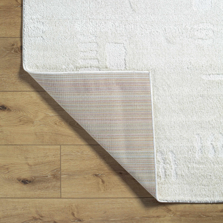 Winda Ivory Modern Solid Design Area Rug
