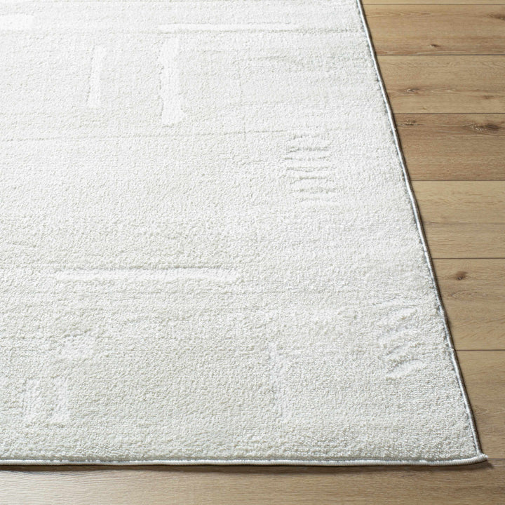 Winda Ivory Modern Solid Design Area Rug