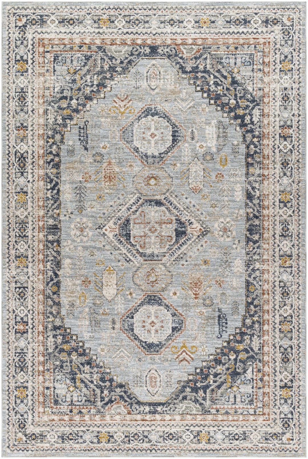 Gilda Beige And Gray Traditional Area Rug - The Rug Decor