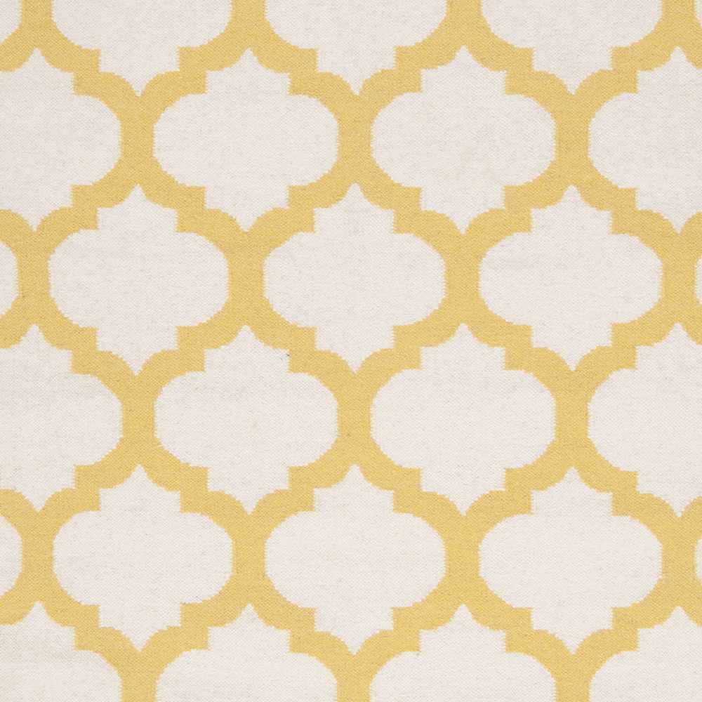 Gilroy Contemporary Mustard And Ivory Wool Rug - The Rug Decor