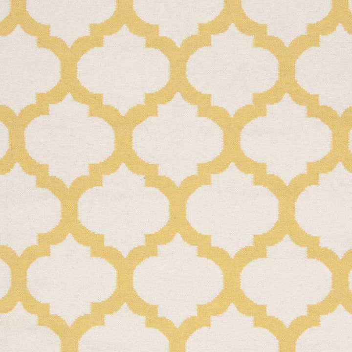 Gilroy Contemporary Mustard And Ivory Wool Rug - The Rug Decor