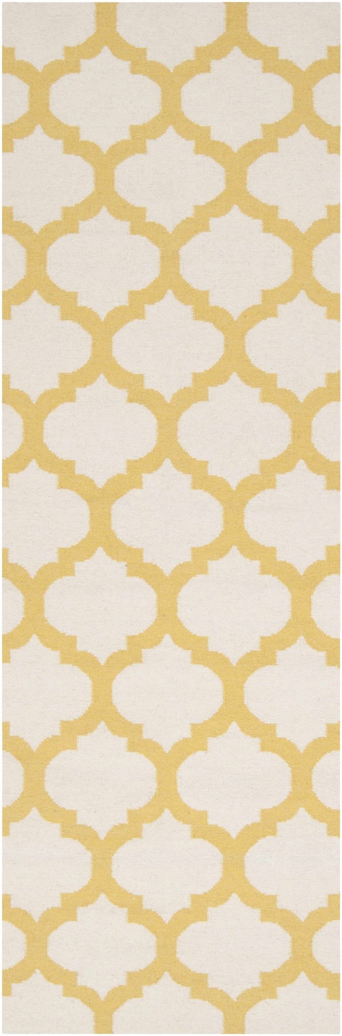 Gilroy Contemporary Mustard And Ivory Wool Rug - The Rug Decor