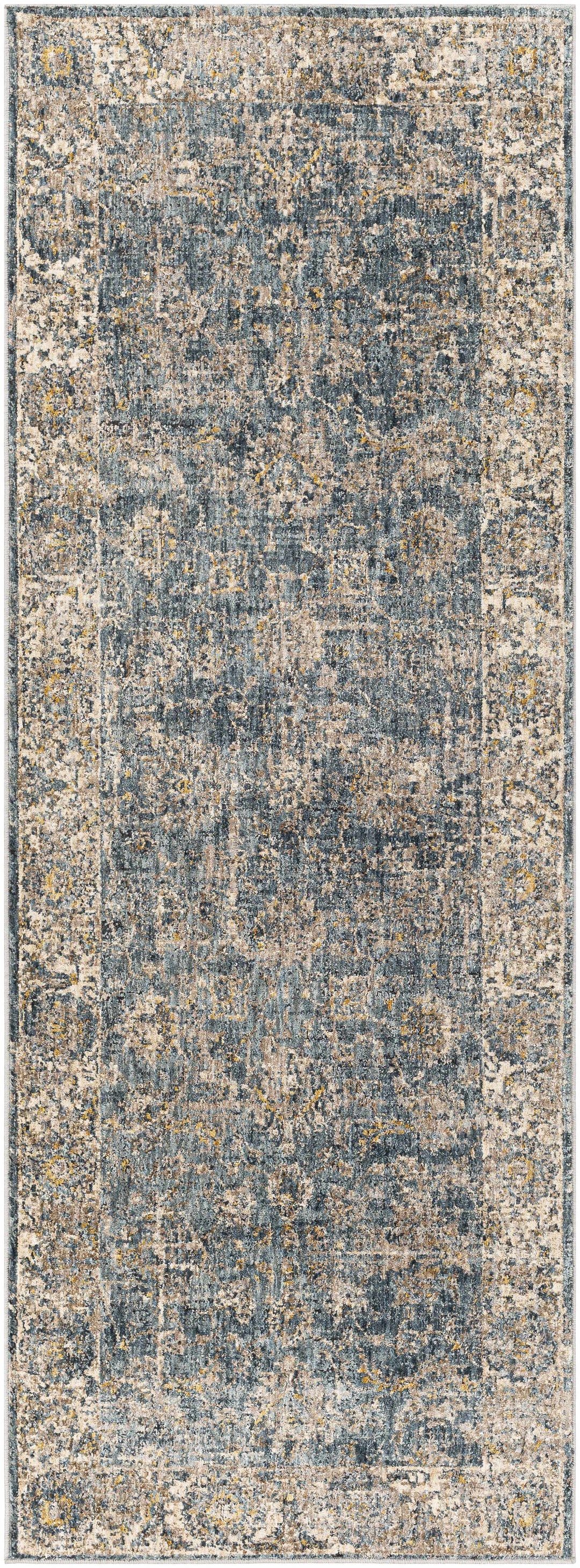 Gimli Blue And Beige Traditional Style Area Rug