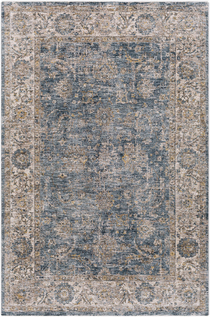 Gimli Blue And Beige Traditional Style Area Rug