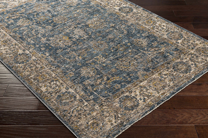 Gimli Blue And Beige Traditional Style Area Rug