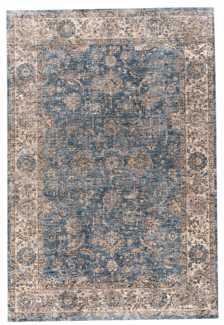 Gimli Blue And Beige Traditional Style Area Rug