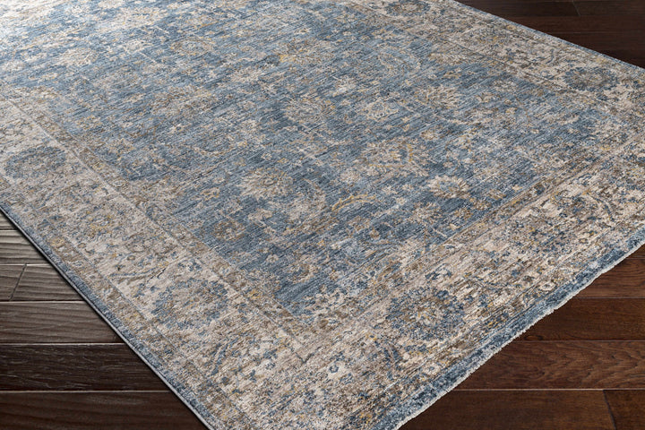 Gimli Blue And Beige Traditional Style Area Rug