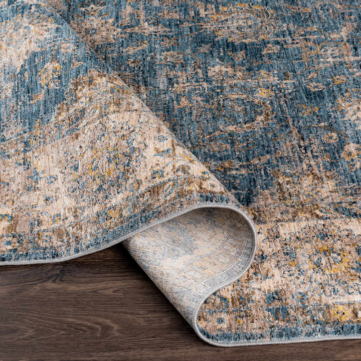 Gimli Blue And Beige Traditional Style Area Rug