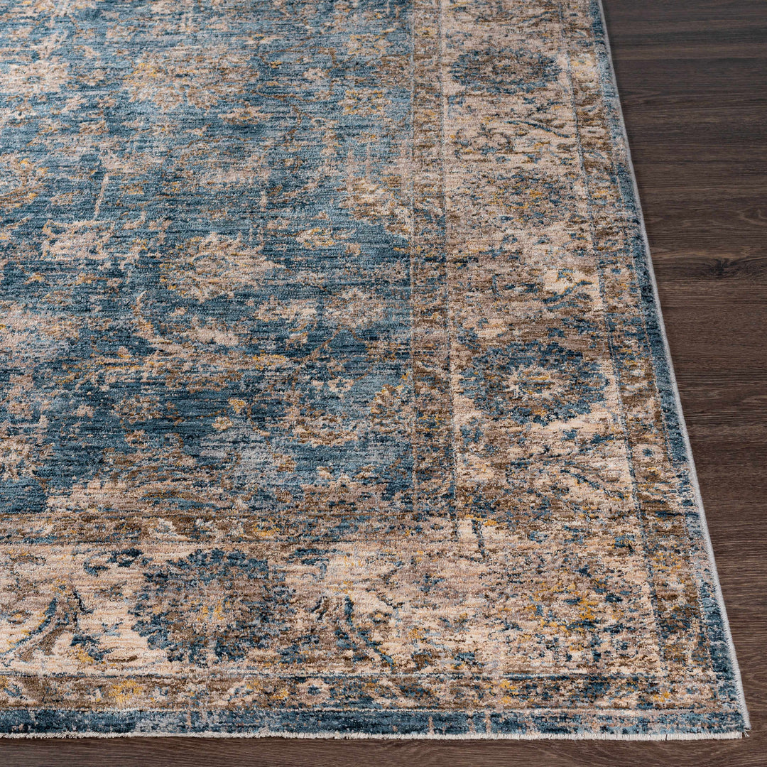 Gimli Blue And Beige Traditional Style Area Rug