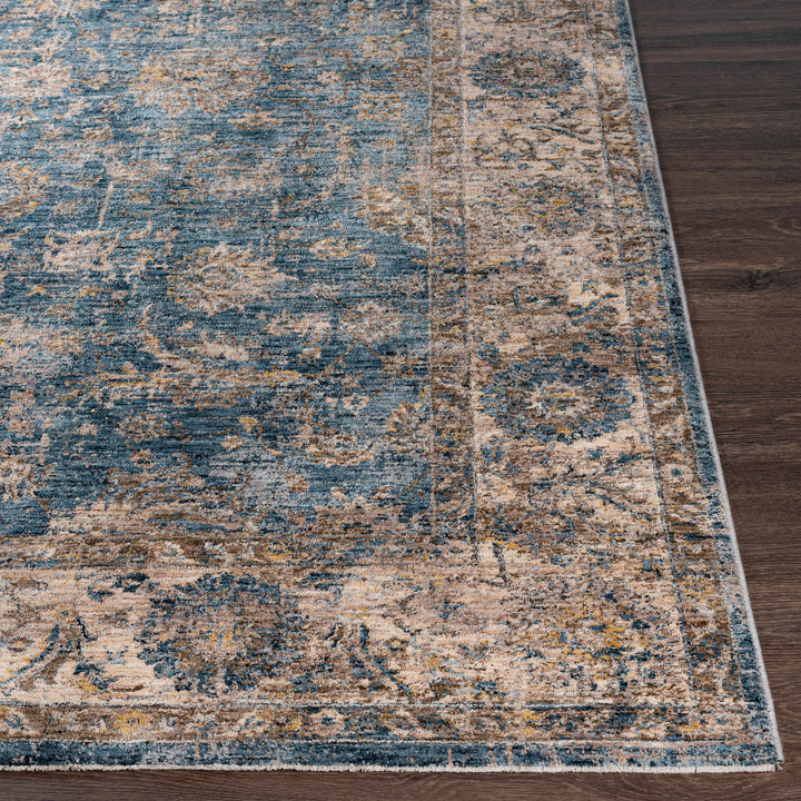 Gimli Blue And Beige Traditional Style Area Rug