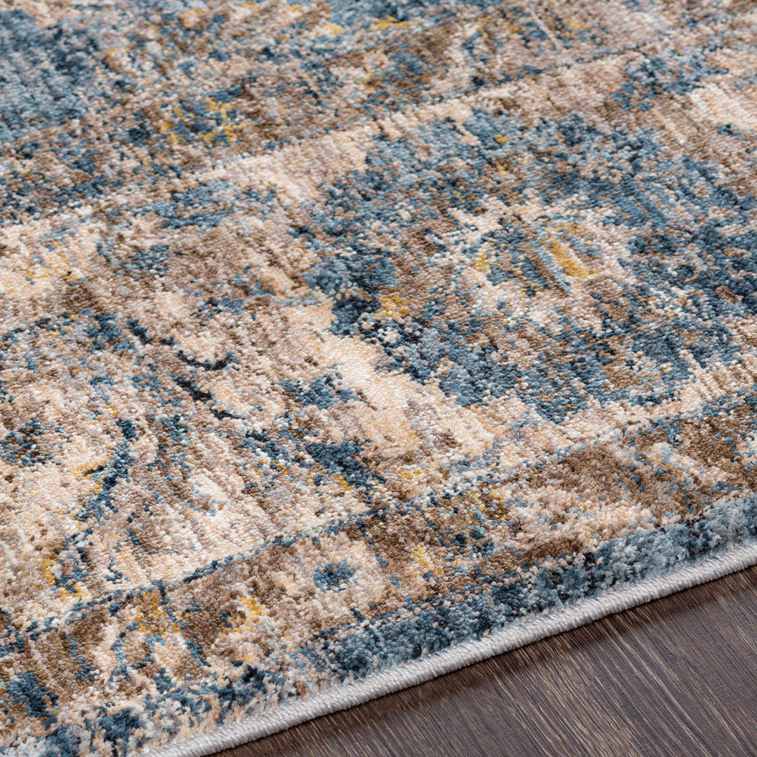 Gimli Blue And Beige Traditional Style Area Rug