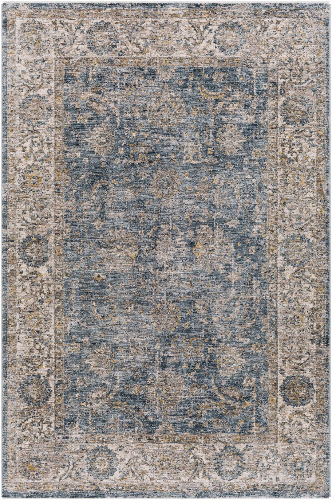 Gimli Blue And Beige Traditional Style Area Rug - The Rug Decor