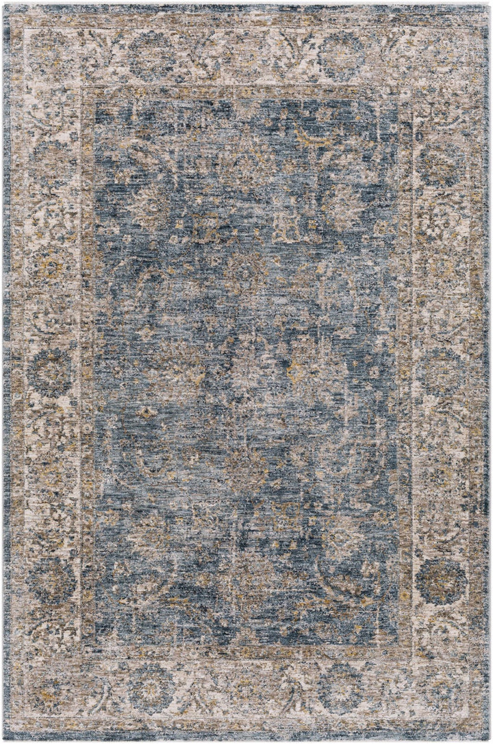 Gimli Blue And Beige Traditional Style Area Rug - The Rug Decor