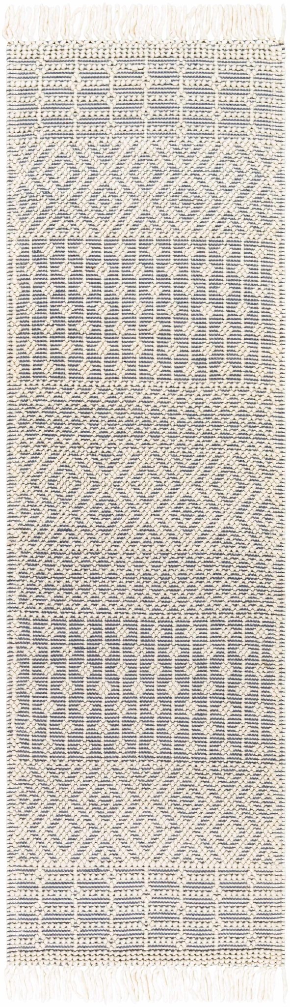 Gina Bohemian Style Ivory & Gray Hand Woven Wool Rug - The Rug Decor