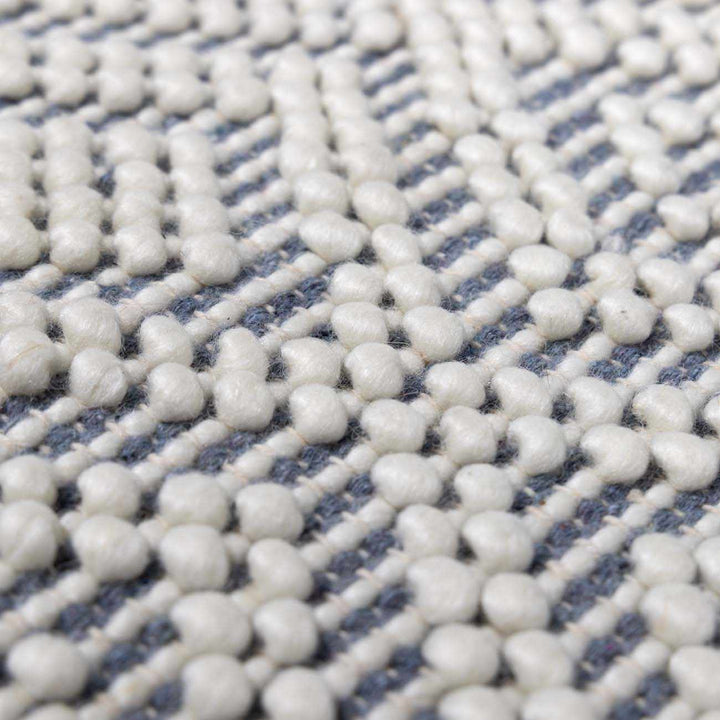 Gina Bohemian Style Ivory & Gray Hand Woven Wool Rug - The Rug Decor