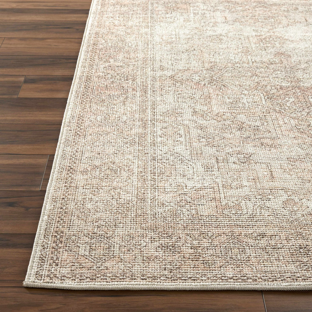 Ginny Traditional Beige And Tan Machine Woven Rug - The Rug Decor