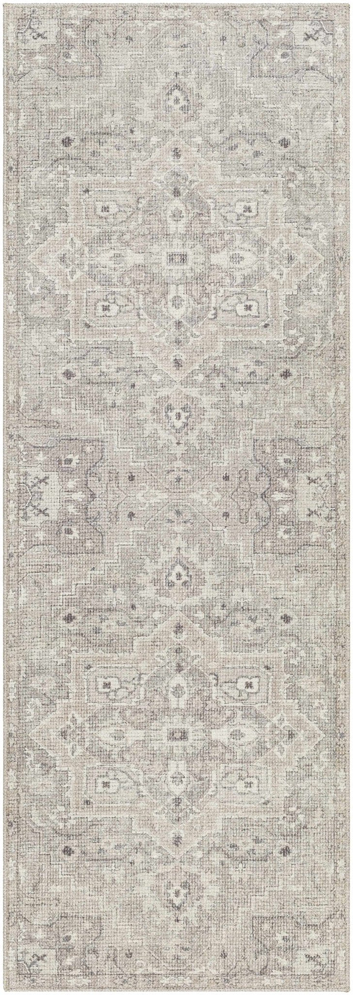 Ginny Traditional Beige And Tan Machine Woven Rug - The Rug Decor