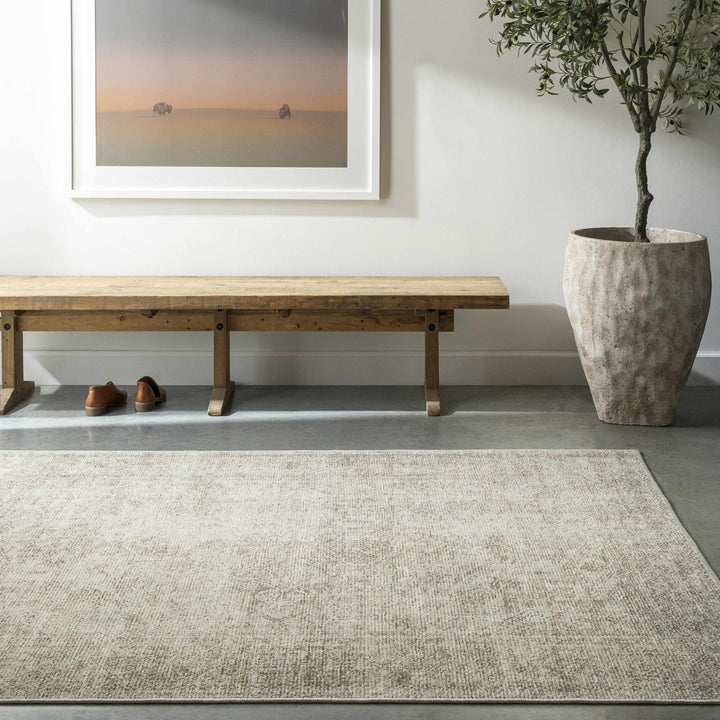 Ginny Traditional Style Beige Area Rug - The Rug Decor
