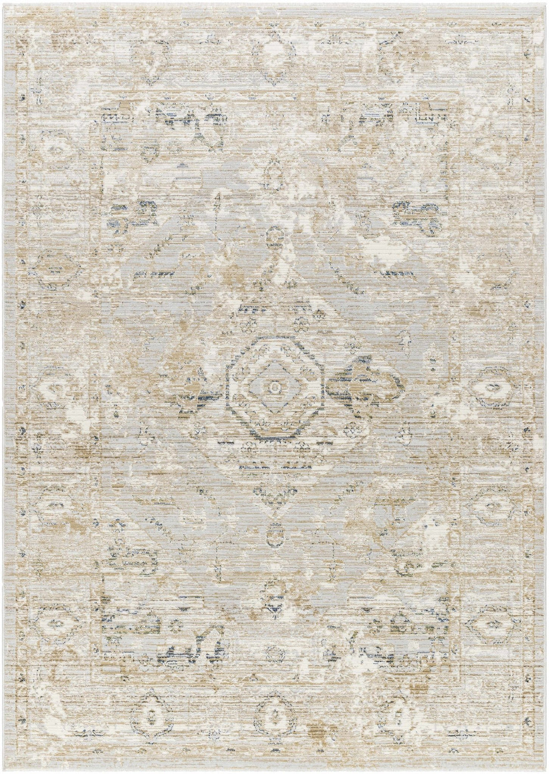 Gioia Traditional Style Beige And Gray Area Rug - The Rug Decor