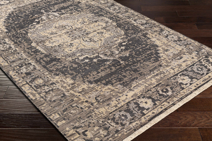 Girraween Charcoal Traditional Style Hand Knotted Area Rug