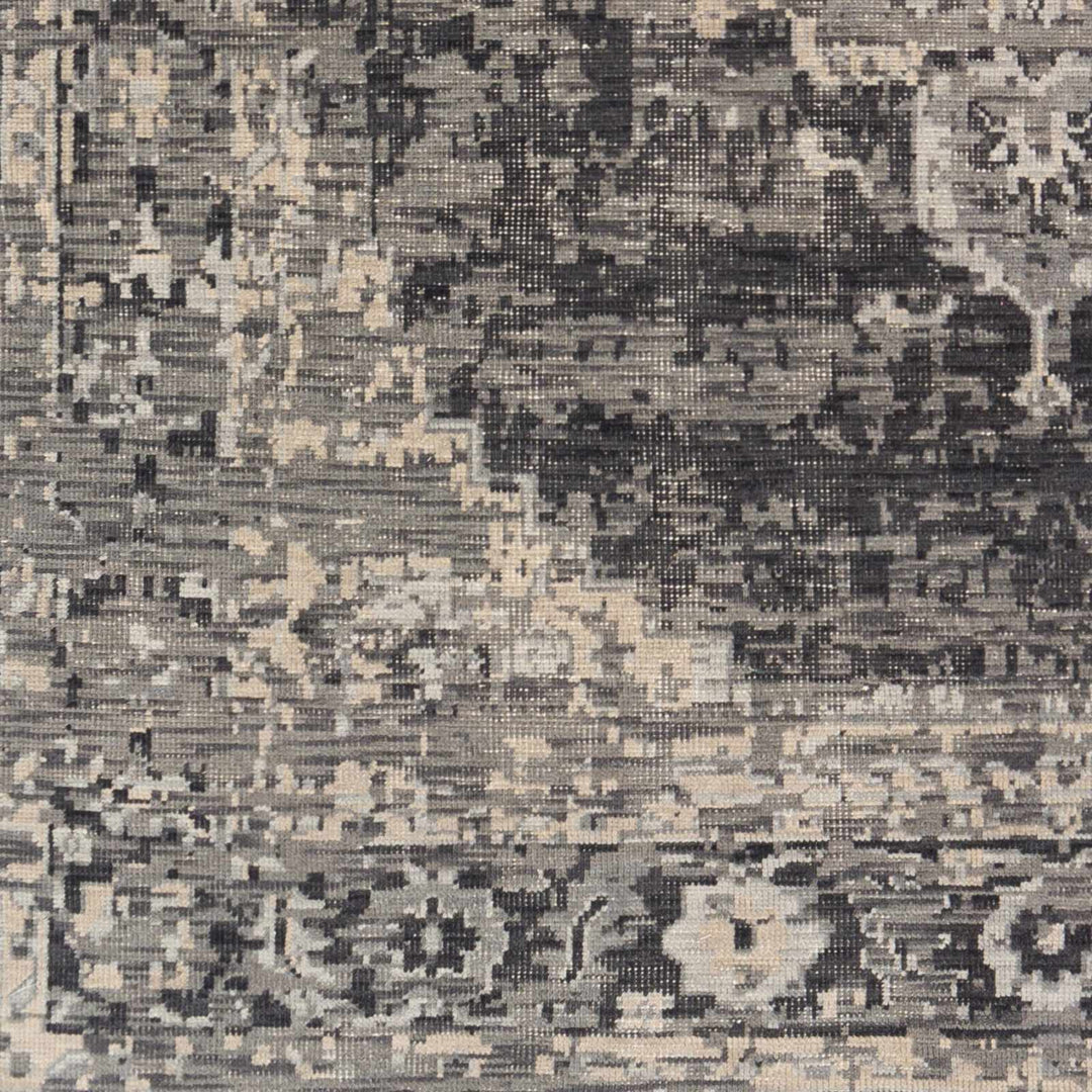 Girraween Charcoal Traditional Style Hand Knotted Area Rug