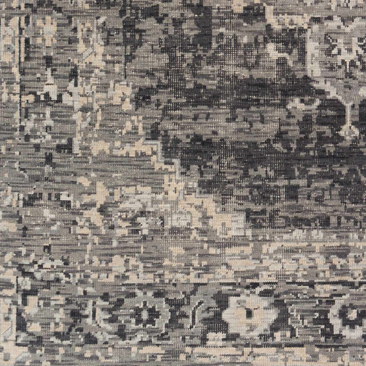 Girraween Charcoal Traditional Style Hand Knotted Area Rug