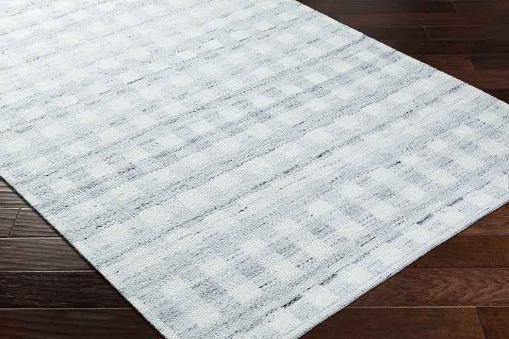 Garth Modern Style Ivory Hand Woven Wool Area Rug
