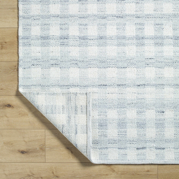 Garth Modern Style Ivory Hand Woven Wool Area Rug