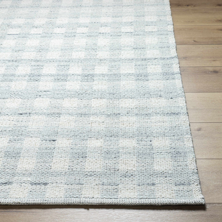 Garth Modern Style Ivory Hand Woven Wool Area Rug