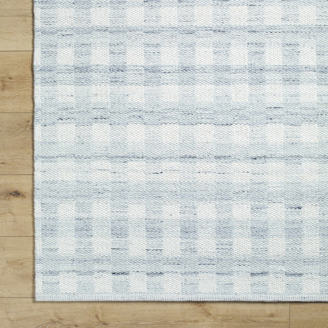 Garth Modern Style Ivory Hand Woven Wool Area Rug