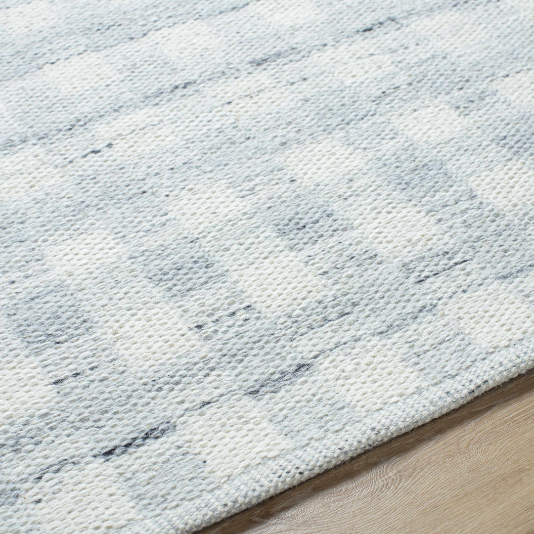 Garth Modern Style Ivory Hand Woven Wool Area Rug