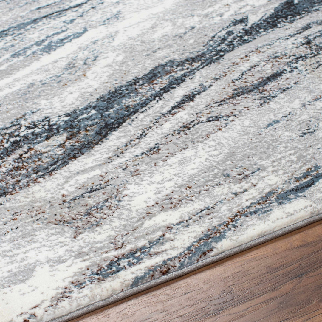 Glain Gray And Charcoal Contemporary Abstract Design Rug - The Rug Decor
