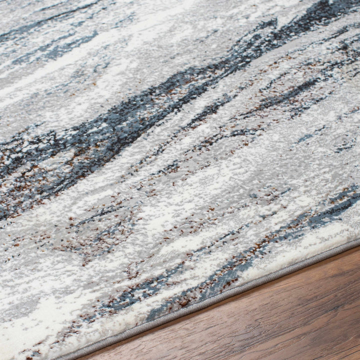 Glain Gray And Charcoal Contemporary Abstract Design Rug - The Rug Decor