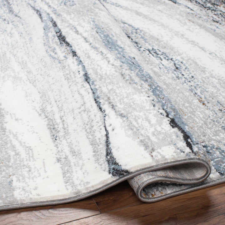 Glain Gray And Charcoal Contemporary Abstract Design Rug - The Rug Decor