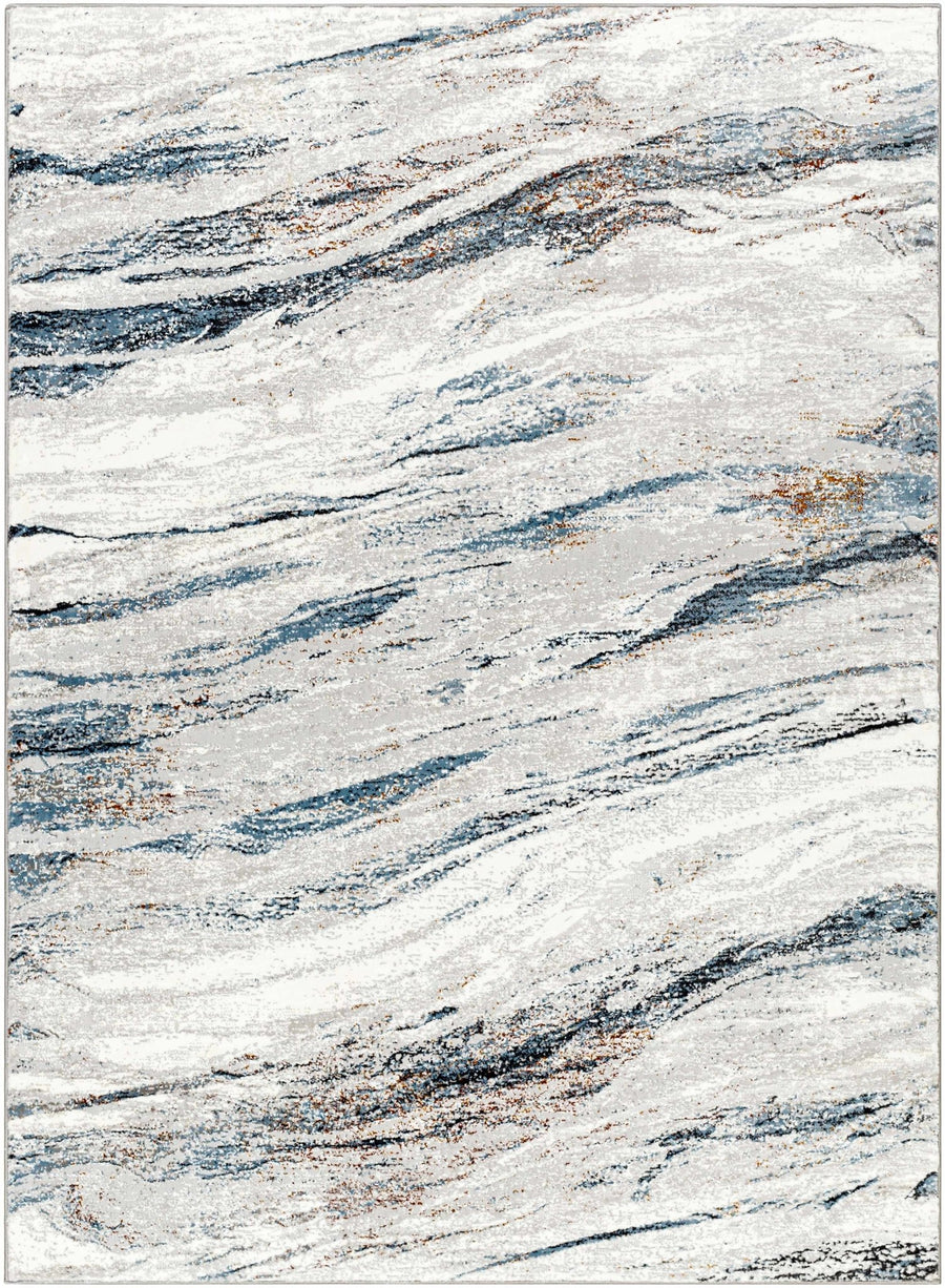 Glain Gray And Charcoal Contemporary Abstract Design Rug - The Rug Decor