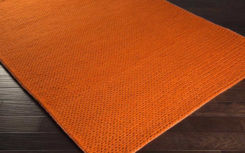 Glencoe Orange Modern Style Hand Woven Wool Area Rug - The Rug Decor