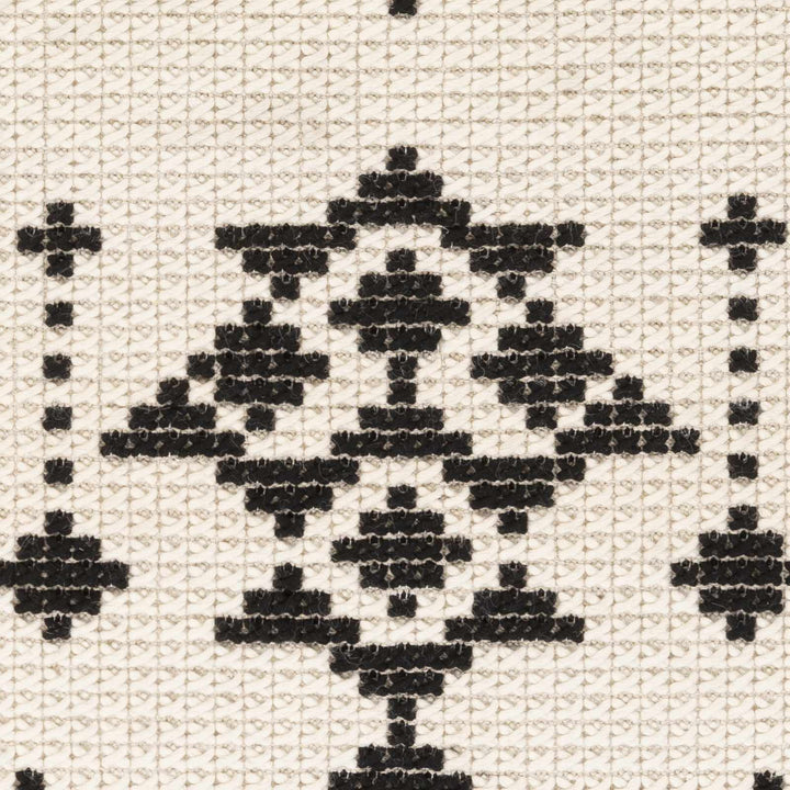 Glenorie Modern Style Ivory And Black Hand Woven Area Rug