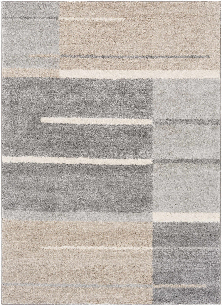 Glouster Beige And Gray Modern Style Area Rug