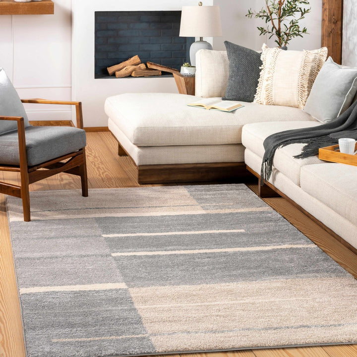 Glouster Beige And Gray Modern Style Area Rug - The Rug Decor