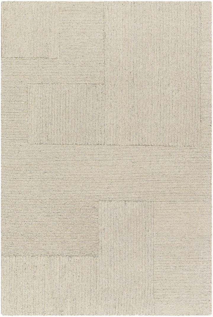 Gunda Modern Style Beige Hand Tufted Wool Area Rug