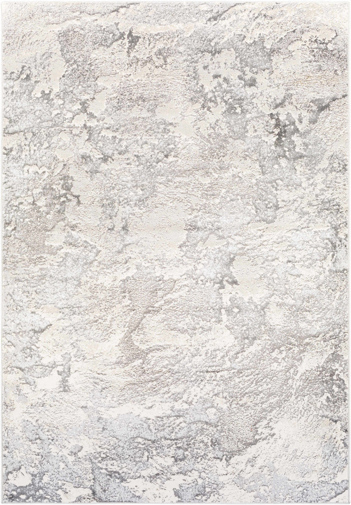 Godefroy Ivory And Gray Modern Abstract Design Area Rug
