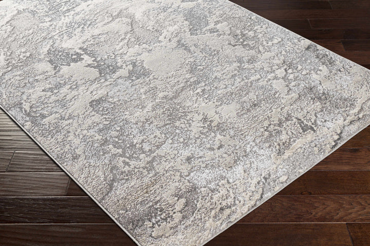 Godefroy Ivory And Gray Modern Abstract Design Area Rug