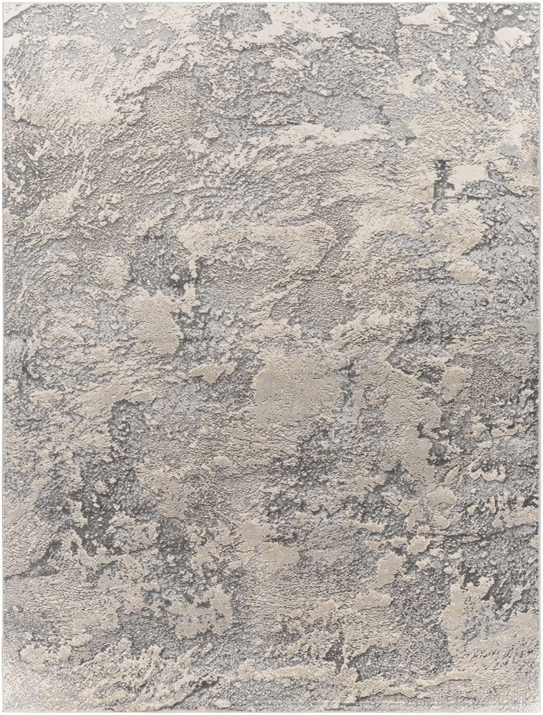 Godefroy Ivory And Gray Modern Abstract Design Area Rug