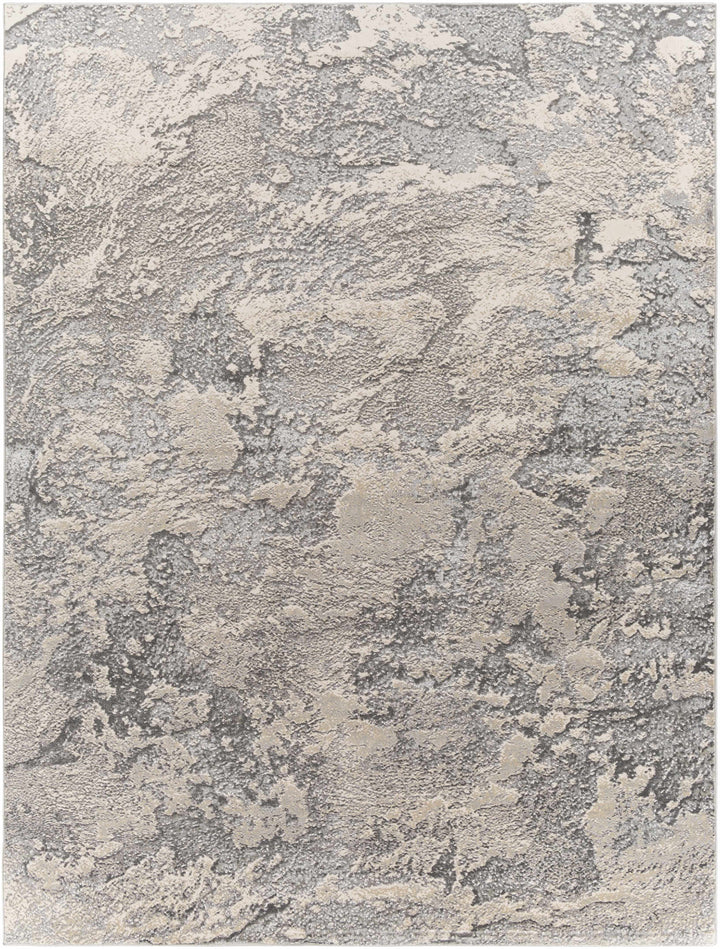 Godefroy Ivory And Gray Modern Abstract Design Area Rug